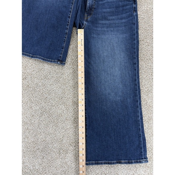 KUT from the Kloth MEG FAB AB WIDE LEG Jeans Womens 10P Blue Medium Wash Stretch - Picture 7 of 9